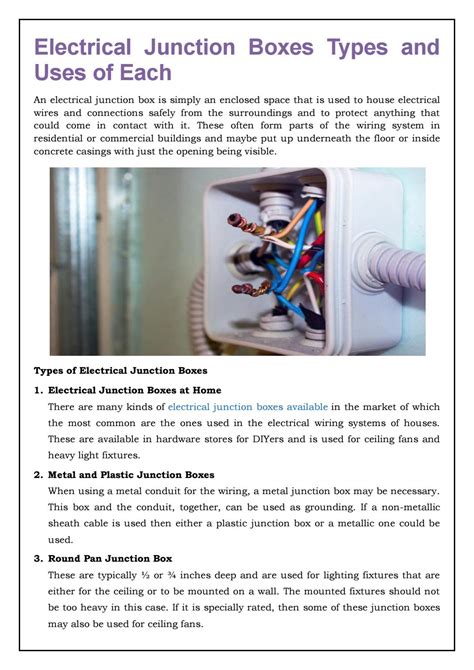 box junction explained|different types of junction boxes.